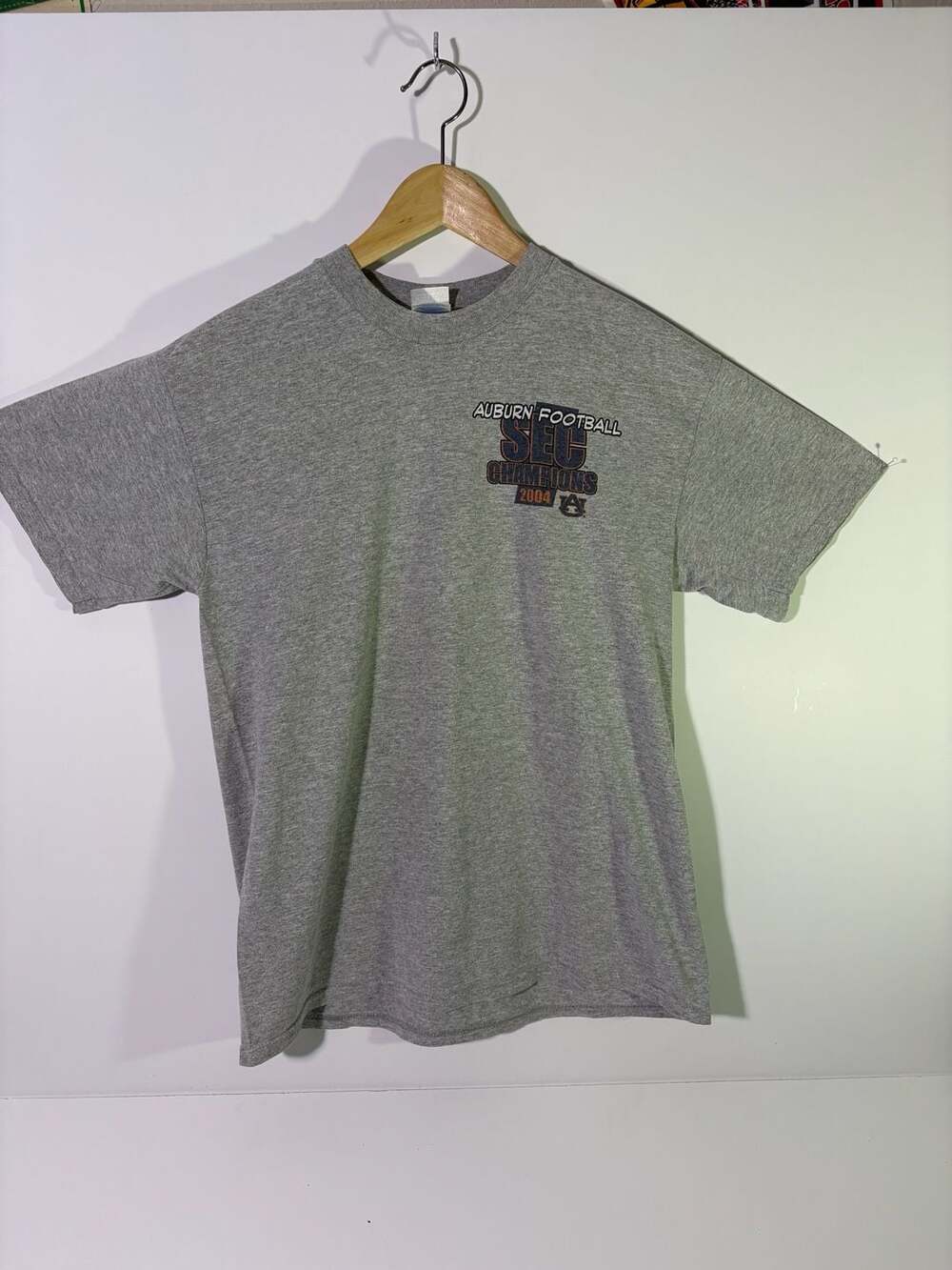 Vintage Auburn Football SEC Champions 2004 T-Shirt Size M Gray